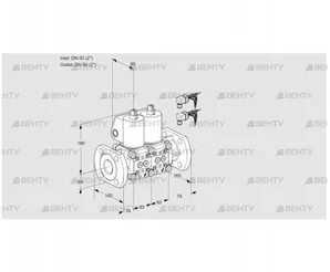 VCS3E50F/50F05NNWL6/PPPP/PPPP (88105711) Сдвоенный газовый клапан Kromschroder