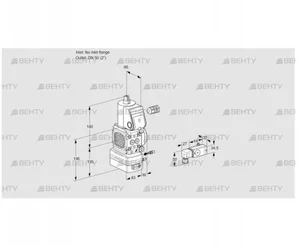 VAG3-/50R/NWAE (88021138) Газовый клапан с регулятором соотношения Kromschroder