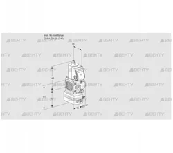 VAD1T-/20N/NK-50A (88014405) Газовый клапан с регулятором давления Kromschroder