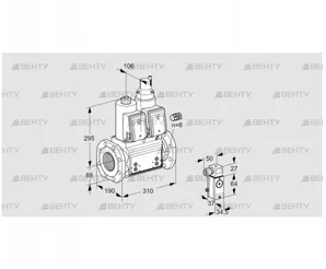 VCS780F05NLWR3B/PPP2/3-3- (88207046) Сдвоенный газовый клапан Kromschroder