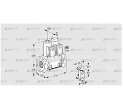 VCS780F05NLWR3B/2-PP/PPPP (88207722) Сдвоенный газовый клапан Kromschroder