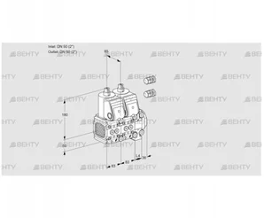 VCS3E50F/50R05FNNVWR3/PPPP/PPPP (88106190) Сдвоенный газовый клапан Kromschroder