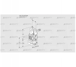 VAV1-/25R/NWAK (88030752) Газовый клапан с регулятором соотношения Kromschroder