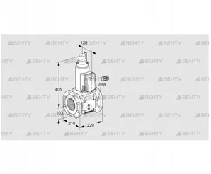 VAS8100F05LQ3B/PP/PP (88202721) Газовый клапан Kromschroder