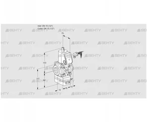 VAD115R/NW-50B (88003616) Газовый клапан с регулятором давления Kromschroder