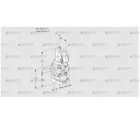 VAV1T25N/NQSRAK (88031787) Газовый клапан с регулятором соотношения Kromschroder