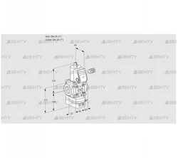 VAV125R/NYAE (88027363) Газовый клапан с регулятором соотношения Kromschroder