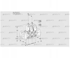 VCS3E50F/50F05NNQR3/PPPP/PPPP (88100118) Сдвоенный газовый клапан Kromschroder