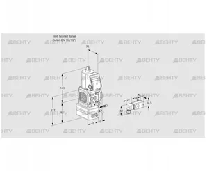 VAG1-/15R/NWBE (88016192) Газовый клапан с регулятором соотношения Kromschroder