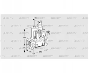 VCS780F05NLWR3B/PPPP/PPMP (88204179) Сдвоенный газовый клапан Kromschroder