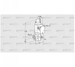 VG 20R02LT31DM (85206140) Запорный газовый клапан Kromschroder