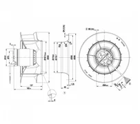 Центробежный вентилятор ebmpapst R2D280RB0601