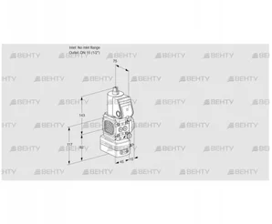 VAG1T-/15N/NWBA (88018307) Газовый клапан с регулятором соотношения Kromschroder