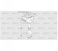 IBHS50Z01A/40A3DR10 (88300646) Дроссельная заслонка Kromschroder