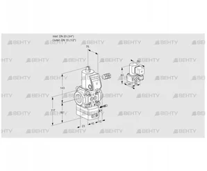 VAG120/15R/NWBE (88003633) Газовый клапан с регулятором соотношения Kromschroder