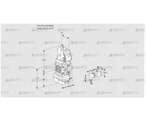 VAG1T-/20N/NQSRAA (88033800) Газовый клапан с регулятором соотношения Kromschroder