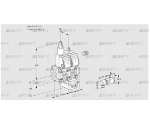 VCG3E50R/50R05LGEWR/3-PP/PP3- (88105175) Клапан с регулятором соотношения Kromschroder