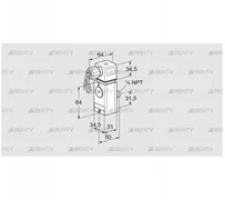 DG 110VCT8-6W (84448490) Датчик-реле давления газа Kromschroder