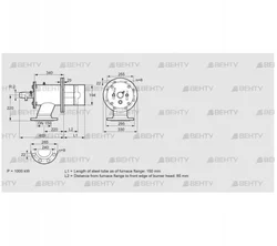 ZIO 200HB-150/85-(21)D (84099779) Газовая горелка Kromschroder