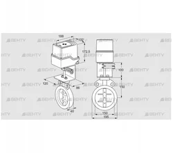 IDR150Z03D100AU/50-60W30TR10 (88303456) Дроссельная заслонка Kromschroder