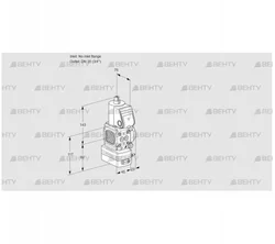 VAD1T-/20N/NK-100A (88019144) Газовый клапан с регулятором давления Kromschroder