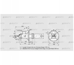 BICA 65HB-200/335-(34A)DR (84022438) Газовая горелка Kromschroder