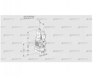 VAG1T-/20N/NQGRAA (88031072) Газовый клапан с регулятором соотношения Kromschroder