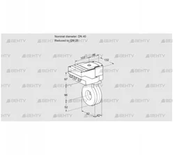 IBA40/25Z05/20-07W2T (88302074) Дроссельная заслонка Kromschroder