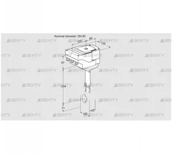 IBH80W01A/40A2AR10 (88303053) Дроссельная заслонка Kromschroder