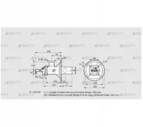 BIOA 65HM-400/335-(72)D (84022546) Газовая горелка Kromschroder