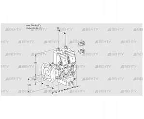 VCH3E50F/50R05NHEWR3/PPPP/PPPP (88101586) Клапан с регулятором расхода Kromschroder