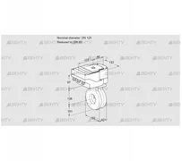 IBA125/80Z05/40A2D (88303299) Дроссельная заслонка Kromschroder