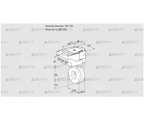 IBA150/125Z05/20-30Q3E (88301669) Дроссельная заслонка Kromschroder