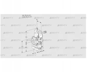 VAD120R/NQ-50A (88006676) Газовый клапан с регулятором давления Kromschroder