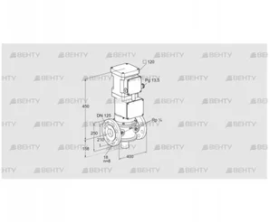 VK 125F06MA93F (85311096) Газовый клапан с приводом Kromschroder