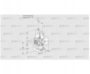 VAV2-/40F/NWAK (88013771) Газовый клапан с регулятором соотношения Kromschroder