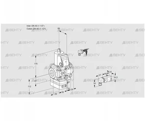 VAD2E40R/40R05D-50VWR/-3/-3 (88102775) Газовый клапан с регулятором давления Kromschroder