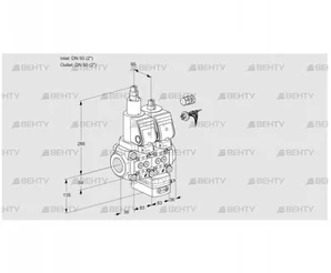 VCH3E50R/50R05LHEWGR7/PPPP/PPPP (88102822) Клапан с регулятором расхода Kromschroder