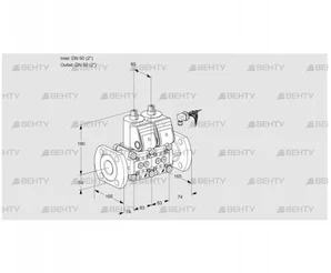 VCS3E50F/50F05NNQR3/PPPP/PPPP (88101356) Сдвоенный газовый клапан Kromschroder