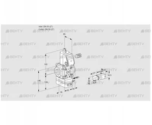 VAG350R/NWAE (88006464) Газовый клапан с регулятором соотношения Kromschroder