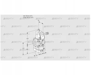 VAD120R/NQ-25A (88014976) Газовый клапан с регулятором давления Kromschroder