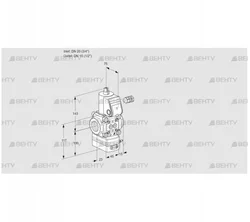 VAV120/15R/NWBK (88015715) Газовый клапан с регулятором соотношения Kromschroder