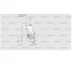 VAV1T-/25N/NQSLAK (88024173) Газовый клапан с регулятором соотношения Kromschroder