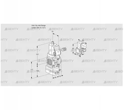 VAV1-/15R/NWSRBK (88015410) Газовый клапан с регулятором соотношения Kromschroder