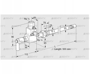 ZMI 25G500R (84234056) Пилотная горелка Kromschroder