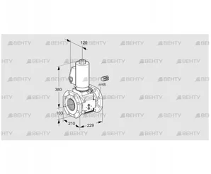 VAS8100F05NKGL3B/PP/PP (88203841) Газовый клапан Kromschroder