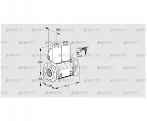 VCS780F05NNKLB/PPPP/PPPP (88204412) Сдвоенный газовый клапан Kromschroder