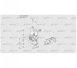 VAV3-/50R/NWAK (88008897) Газовый клапан с регулятором соотношения Kromschroder