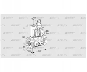 VCS780F05NLQSR3E/MMMM/MMMM (88206983) Сдвоенный газовый клапан Kromschroder