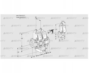 VCG3E50R/50R05NGEVWR/PPPP/PPBS (88107014) Клапан с регулятором соотношения Kromschroder